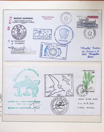 1958-1990, Collection des TAAF avec l'Albatros neuf,