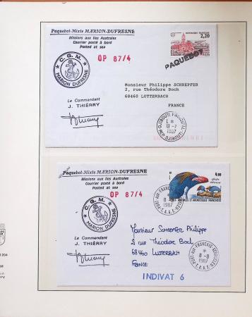 1958-1990, Collection des TAAF avec l'Albatros neuf,