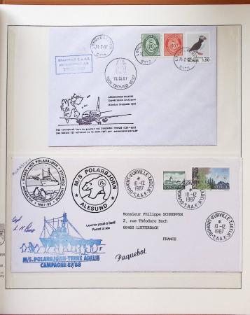 1958-1990, Collection des TAAF avec l'Albatros neuf,