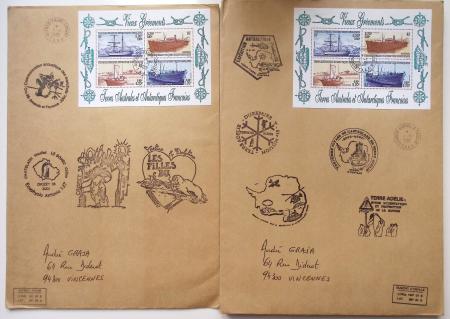 1958-1990, Collection des TAAF avec l'Albatros neuf,