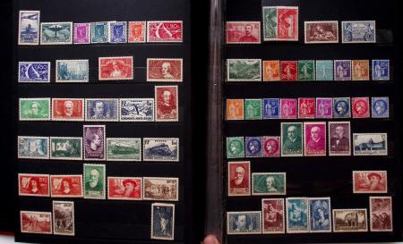 1900-1990, Lot de France avec N°121 variété centre