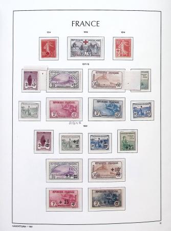 1900-2010,  Collection de France en neufs, avec de