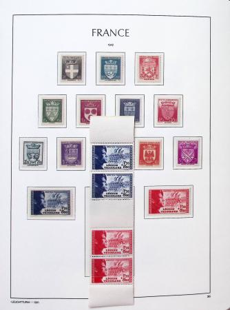 1900-2010,  Collection de France en neufs, avec de