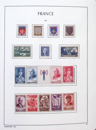 1900-2010,  Collection de France en neufs, avec de