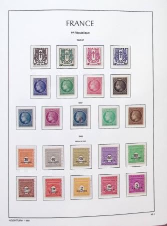 1900-2010,  Collection de France en neufs, avec de