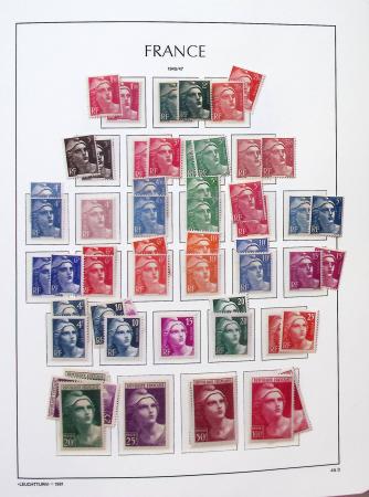 1900-2010,  Collection de France en neufs, avec de