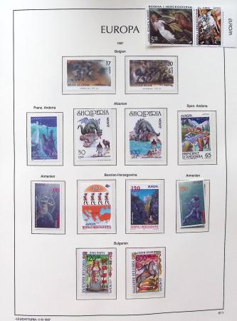 1956-2011, Collection d'Europa en 6 volumes Leuchtturm,