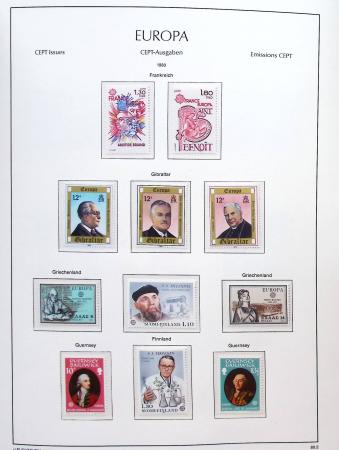 1956-2011, Collection d'Europa en 6 volumes Leuchtturm,