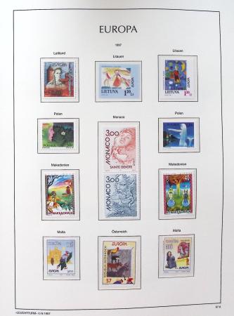 1956-2011, Collection d'Europa en 6 volumes Leuchtturm,
