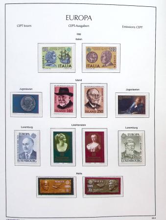 1956-2011, Collection d'Europa en 6 volumes Leuchtturm,