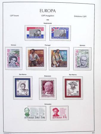 1956-2011, Collection d'Europa en 6 volumes Leuchtturm,