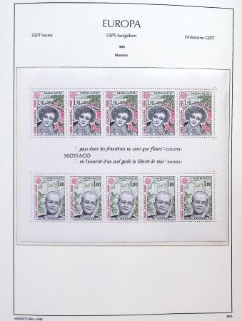 1956-2011, Collection d'Europa en 6 volumes Leuchtturm,