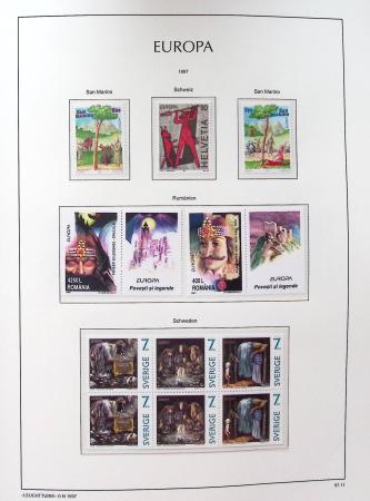 1956-2011, Collection d'Europa en 6 volumes Leuchtturm,