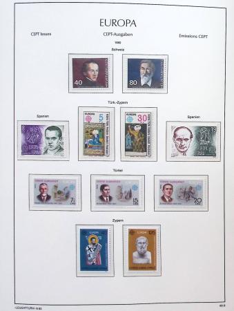 1956-2011, Collection d'Europa en 6 volumes Leuchtturm,