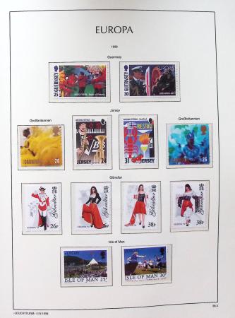 1956-2011, Collection d'Europa en 6 volumes Leuchtturm,