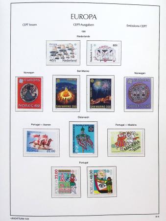 1956-2011, Collection d'Europa en 6 volumes Leuchtturm,