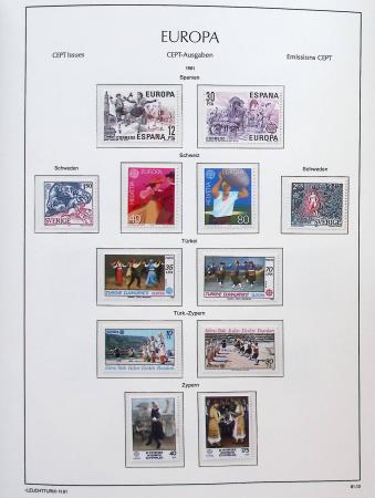 1956-2011, Collection d'Europa en 6 volumes Leuchtturm,
