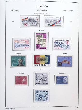 1956-2011, Collection d'Europa en 6 volumes Leuchtturm,