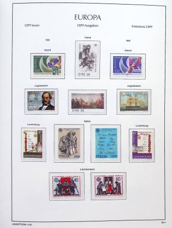 1956-2011, Collection d'Europa en 6 volumes Leuchtturm,