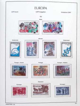 1956-2011, Collection d'Europa en 6 volumes Leuchtturm,