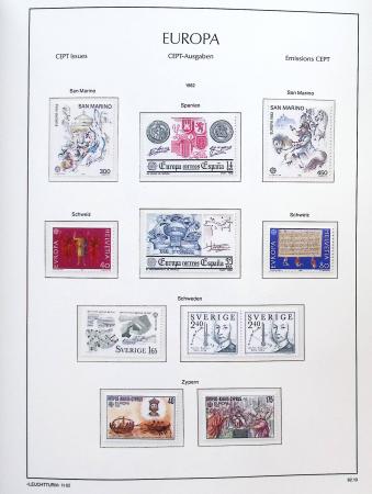 1956-2011, Collection d'Europa en 6 volumes Leuchtturm,