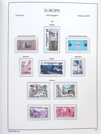 1956-2011, Collection d'Europa en 6 volumes Leuchtturm,