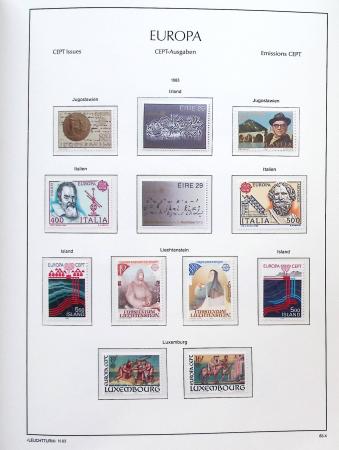 1956-2011, Collection d'Europa en 6 volumes Leuchtturm,