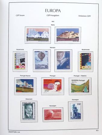 1956-2011, Collection d'Europa en 6 volumes Leuchtturm,