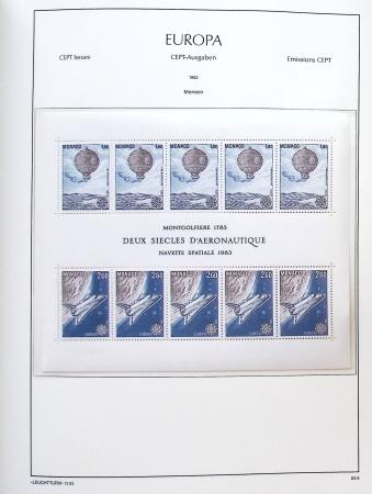 1956-2011, Collection d'Europa en 6 volumes Leuchtturm,