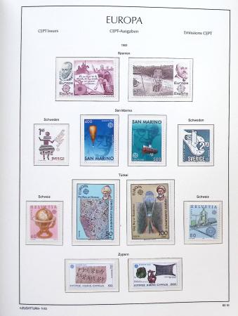 1956-2011, Collection d'Europa en 6 volumes Leuchtturm,