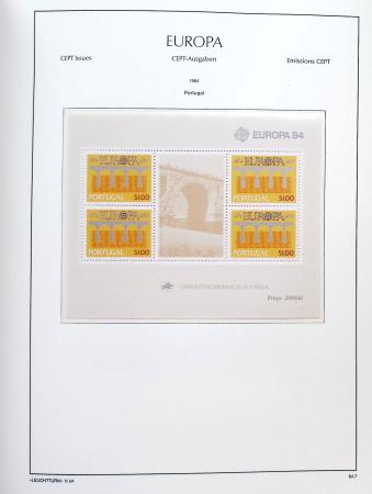 1956-2011, Collection d'Europa en 6 volumes Leuchtturm,
