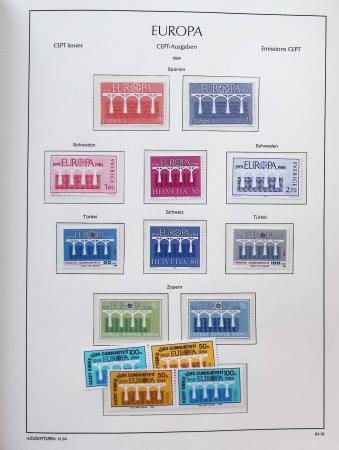 1956-2011, Collection d'Europa en 6 volumes Leuchtturm,