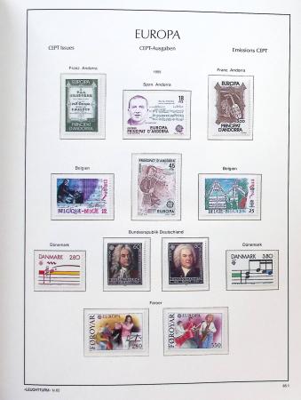 1956-2011, Collection d'Europa en 6 volumes Leuchtturm,