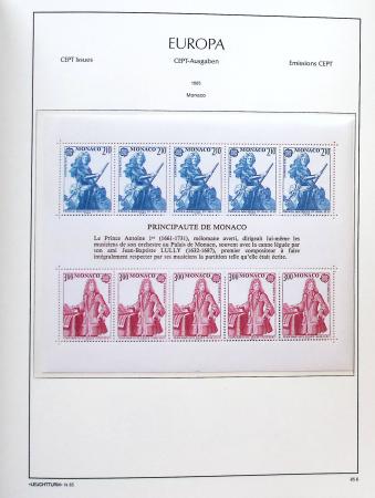 1956-2011, Collection d'Europa en 6 volumes Leuchtturm,
