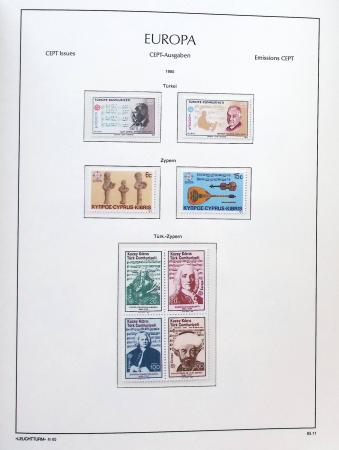 1956-2011, Collection d'Europa en 6 volumes Leuchtturm,