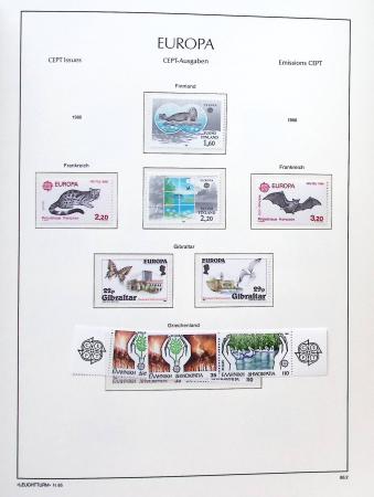 1956-2011, Collection d'Europa en 6 volumes Leuchtturm,