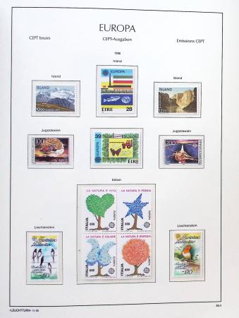 1956-2011, Collection d'Europa en 6 volumes Leuchtturm,