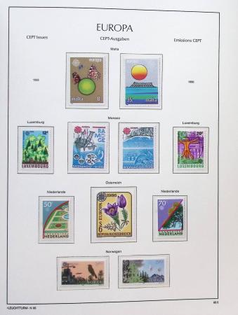 1956-2011, Collection d'Europa en 6 volumes Leuchtturm,