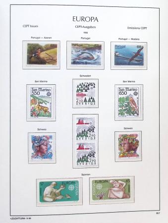 1956-2011, Collection d'Europa en 6 volumes Leuchtturm,