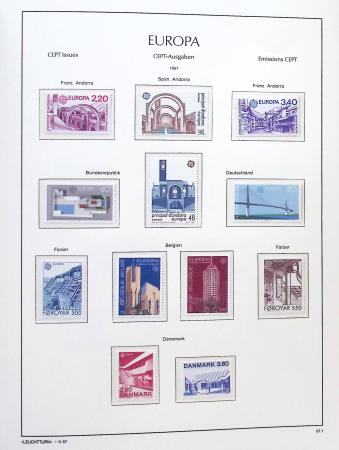 1956-2011, Collection d'Europa en 6 volumes Leuchtturm,