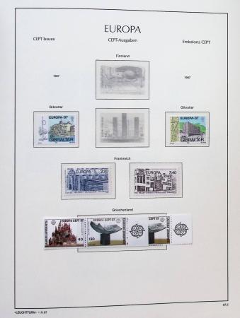 1956-2011, Collection d'Europa en 6 volumes Leuchtturm,