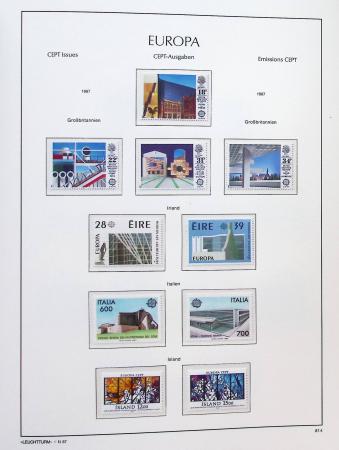 1956-2011, Collection d'Europa en 6 volumes Leuchtturm,
