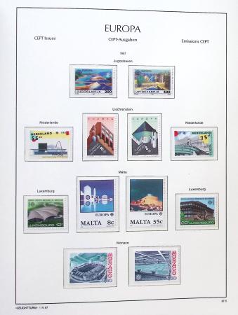 1956-2011, Collection d'Europa en 6 volumes Leuchtturm,