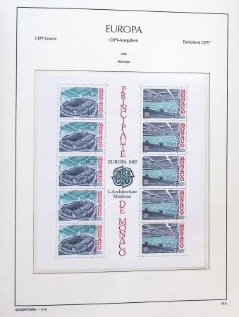 1956-2011, Collection d'Europa en 6 volumes Leuchtturm,