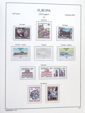 1956-2011, Collection d'Europa en 6 volumes Leuchtturm,