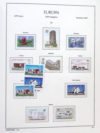1956-2011, Collection d'Europa en 6 volumes Leuchtturm,