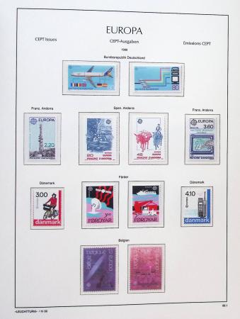 1956-2011, Collection d'Europa en 6 volumes Leuchtturm,
