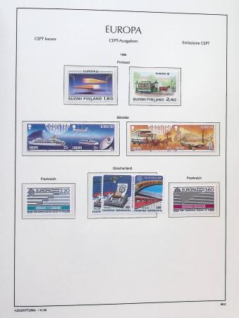 1956-2011, Collection d'Europa en 6 volumes Leuchtturm,