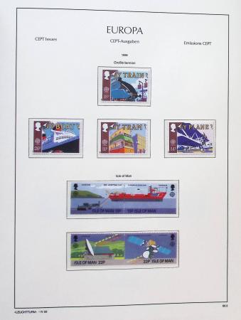 1956-2011, Collection d'Europa en 6 volumes Leuchtturm,