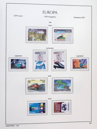 1956-2011, Collection d'Europa en 6 volumes Leuchtturm,